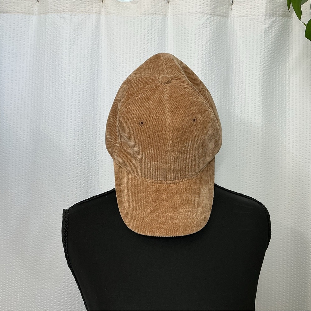 Anthropologie Tan Corduroy Cap